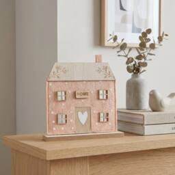 Garden Greatness Decorative Felt Pink House Ornament - Size: 1 Pack - thumbnail 1