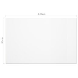 Berkfield Home Table Protector Transparent 140x90 cm 2 mm PVC - thumbnail 6