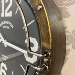 Minster Wall Clock - L8 x W40 x H40 cm in Brown - Size: 1 Pack - thumbnail 6