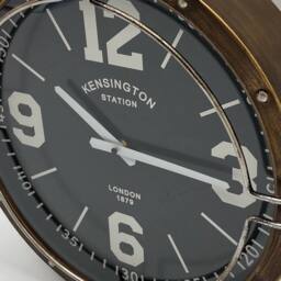 Minster Wall Clock - L8 x W40 x H40 cm in Brown - Size: 1 Pack - thumbnail 7