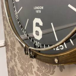 Minster Wall Clock - L8 x W40 x H40 cm in Brown - Size: 1 Pack - thumbnail 5