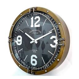 Minster Wall Clock - L8 x W40 x H40 cm in Brown - Size: 1 Pack