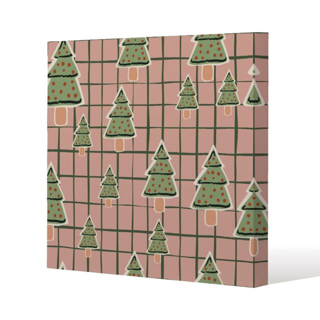 Benjamin Tate Design Winter cookies (canvas) / 77 x 77 x 4cm in Natural - Size: 77 x 77 x 4 cm - image 1