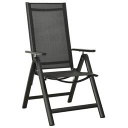 Berkfield Home 7 Piece Garden Dining Set Aluminium Anthracite in Black - thumbnail 7