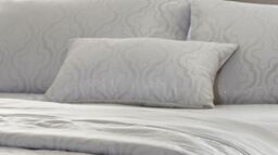 Portfolio Home Drummond Metallic Glitter Filled Cushion in Silver - Size: 30 cm x 50 cm - thumbnail 1