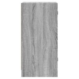 Berkfield Home Side Cabinet with Glass Doors Grey Sonoma 35x37x75.5 cm - thumbnail 7