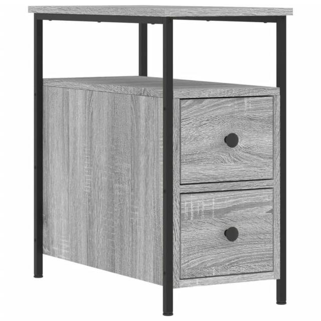 Berkfield Home Bedside Cabinet Grey Sonoma 30x60x60 cm Engineered Wood - Size: 30 x 60 x 60 cm - image 1