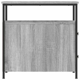 Berkfield Home Bedside Cabinet Grey Sonoma 30x60x60 cm Engineered Wood - Size: 30 x 60 x 60 cm - thumbnail 7