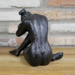 Gifts Direct 2 U Women's Large Sitting Naked Woman Ornament in Black - thumbnail 4