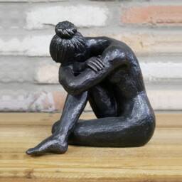 Gifts Direct 2 U Women's Large Sitting Naked Woman Ornament in Black - thumbnail 3