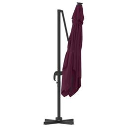 Berkfield Home Cantilever Roma Parasol Bordeaux Red 286x285x265 cm Aluminium in Burgundy - Size: 286 x 285 x 265 cm - thumbnail 7