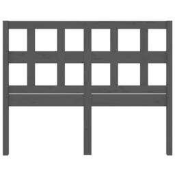 Berkfield Home Bed Headboard Grey 165.5x4x100 cm Solid Wood Pine - thumbnail 4
