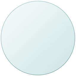 Berkfield Home Table Top Tempered Glass Round 300 mm in Clear