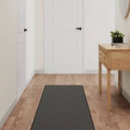 Berkfield Home Carpet Runner Sisal Look Anthracite 50x150 cm in Charcoal - Size: 100 cm diameter - thumbnail 2