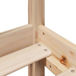 Berkfield Home Beautiful Bed Frame without Mattress 160x200 cm Solid Wood Pine in Light Tan - thumbnail 9