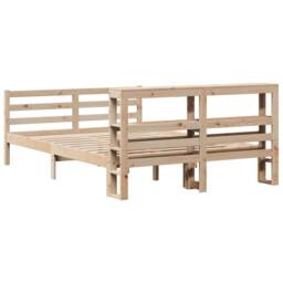 Berkfield Home Beautiful Bed Frame without Mattress 160x200 cm Solid Wood Pine in Light Tan - thumbnail 6