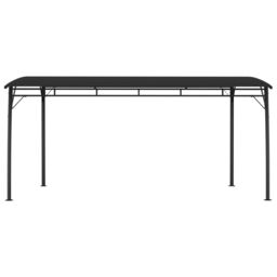 Berkfield Home Garden Sunshade Awning 4x3x2.55 m Anthracite in Black - thumbnail 2