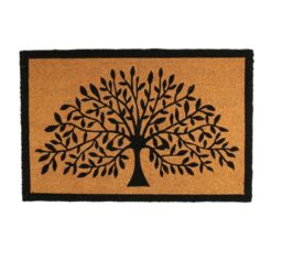 Nicola Spring Coir Door Mat - 90 x 60cm - Tree of Life - Size: 90 cm x 60 cm - thumbnail 1