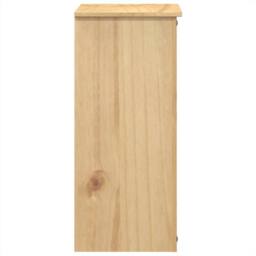 Berkfield Home Chest of Drawers Corona 80x40x89 cm Solid Wood Pine in Brown - Size: 80 x 40 x 89 cm - thumbnail 5
