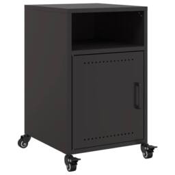 Berkfield Home Bedside Cabinets 2 pcs Black 36x39x59 cm Steel - Size: 36 x 39 x 59 cm - thumbnail 6