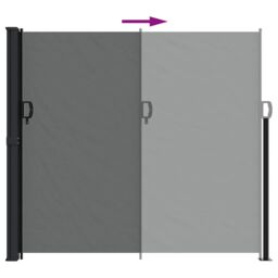 Berkfield Home Retractable Side Awning Anthracite 180x300 cm - thumbnail 5