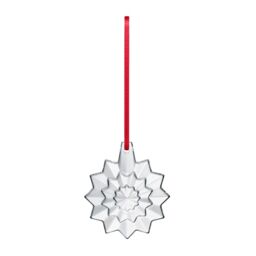 baccarat Noel Plaquette 2019 Crystal Snowflake Annual Christmas Ornament Clear - Size: 1 Pack - thumbnail 1