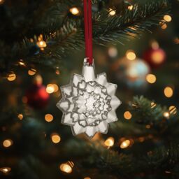 baccarat Noel Plaquette 2019 Crystal Snowflake Annual Christmas Ornament Clear - Size: 1 Pack - thumbnail 3