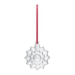 baccarat Noel Plaquette 2019 Crystal Snowflake Annual Christmas Ornament Clear - Size: 1 Pack - thumbnail 2