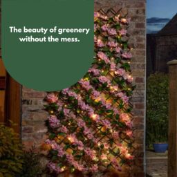 Marco Paul 1.8m Solar Artificial Flower Wall - Pink Blossom - thumbnail 6