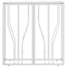 Berkfield Home Decorative Console Table 70x30x70 cm Stainless Steel & Glass in Silver - Size: 70 x 30 x 70 cm