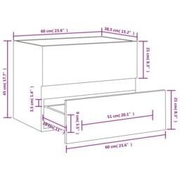 Berkfield Home Sink Cabinet Grey Sonoma 60x38.5x45 cm Engineered Wood - thumbnail 7