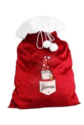 Personalised Memento Company Men's Personalised Gonk Family Red Christmas Sack - Male