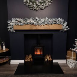 Samuel Alexander 1.8m Snowy Christmas Garland with Pinecones 96 Tips & 50 Warm White LED Lights - thumbnail 3