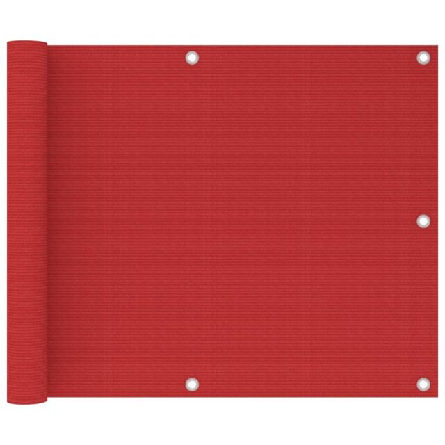 Berkfield Home Balcony Screen Red 75x600 cm HDPE - image 1