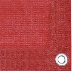 Berkfield Home Balcony Screen Red 75x600 cm HDPE - thumbnail 3