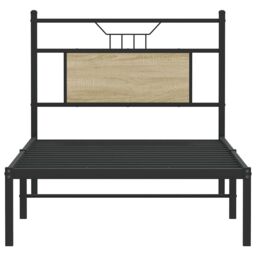 Berkfield Home Bed Frame without Mattress Sonoma Oak 80x200 cm Engineered Wood in Brown - thumbnail 6