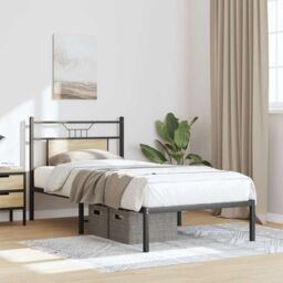 Berkfield Home Bed Frame without Mattress Sonoma Oak 80x200 cm Engineered Wood in Brown - thumbnail 4