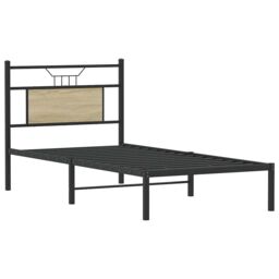 Berkfield Home Bed Frame without Mattress Sonoma Oak 80x200 cm Engineered Wood in Brown - thumbnail 5
