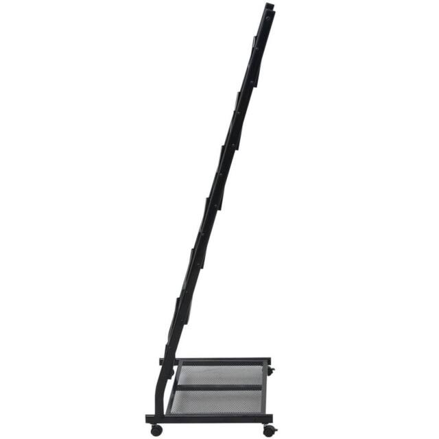 Berkfield Home Magazine Rack 47.5x43x133 cm Black A4 - image 1