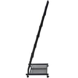 Berkfield Home Magazine Rack 47.5x43x133 cm Black A4 - thumbnail 1