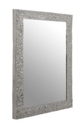 Orsina Aris Metal Wall Mirror in Silver - thumbnail 2
