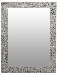 Orsina Aris Metal Wall Mirror in Silver - thumbnail 1