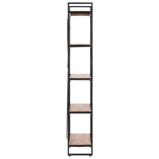 Berkfield Home Beautiful 5-Tier Bookcase 60x30x180 cm Solid Acacia Wood in Brown - Size: 60 x 30 x 180 cm - image 1