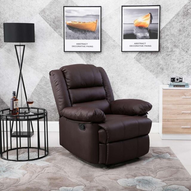 LUXURY LIFE Loxley Leather Recliner Armchair in Brown - image 1