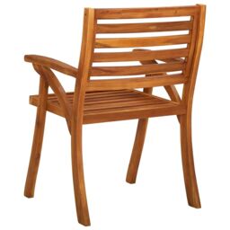 Berkfield Home Garden Chairs 3 pcs Solid Acacia Wood in Brown - thumbnail 5