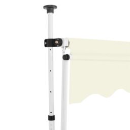 Berkfield Home Manual Retractable Awning 150 cm Cream in Beige - thumbnail 3