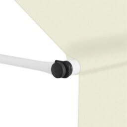 Berkfield Home Manual Retractable Awning 150 cm Cream in Beige - thumbnail 2