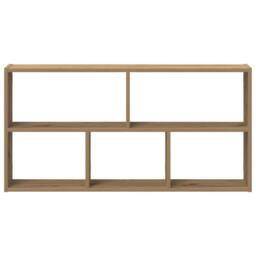 Berkfield Home Wall Shelf Artisian Oak 100x25x50 cm Engineered Wood in Brown - Size: 100 x 25 x 50 cm - thumbnail 4