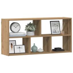 Berkfield Home Wall Shelf Artisian Oak 100x25x50 cm Engineered Wood in Brown - Size: 100 x 25 x 50 cm - thumbnail 2
