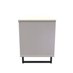 Ready Assembled 2 U Fuji 2 Door 1 Drawer Wide TV Unit (Ready Assembled) in Stone - thumbnail 3